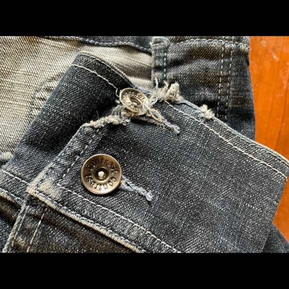 Vintage Reitmans Constrast safari style jean jacket! - Picture 3 of 6